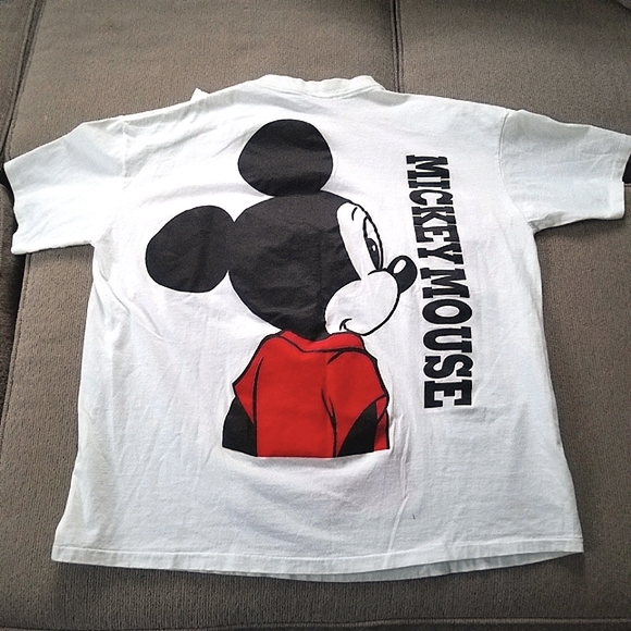 Vintage 1980's Mickey Mouse Shirt, Oversized, Disney World Screen Printed Tee - Picture 7 of 10